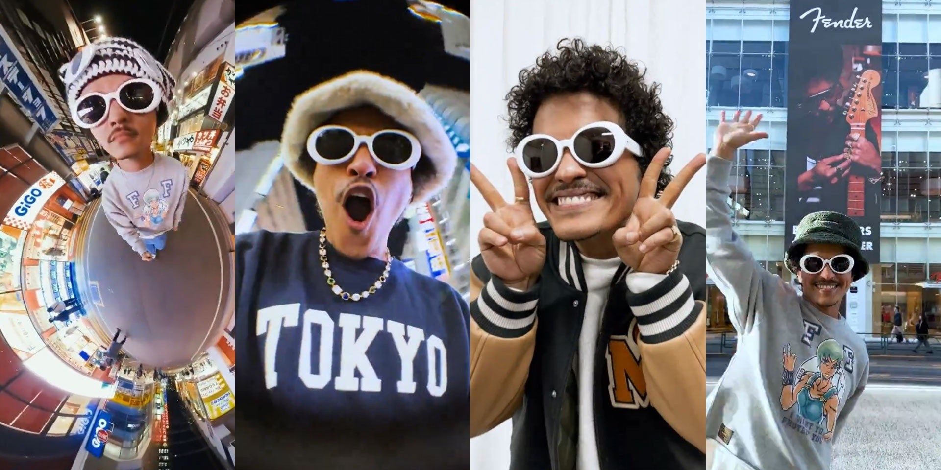 Bruno Mars runs the streets of Tokyo as the "Kawaii King" in new clip